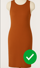 Example of good mannequin photo - clear lighting and plain background