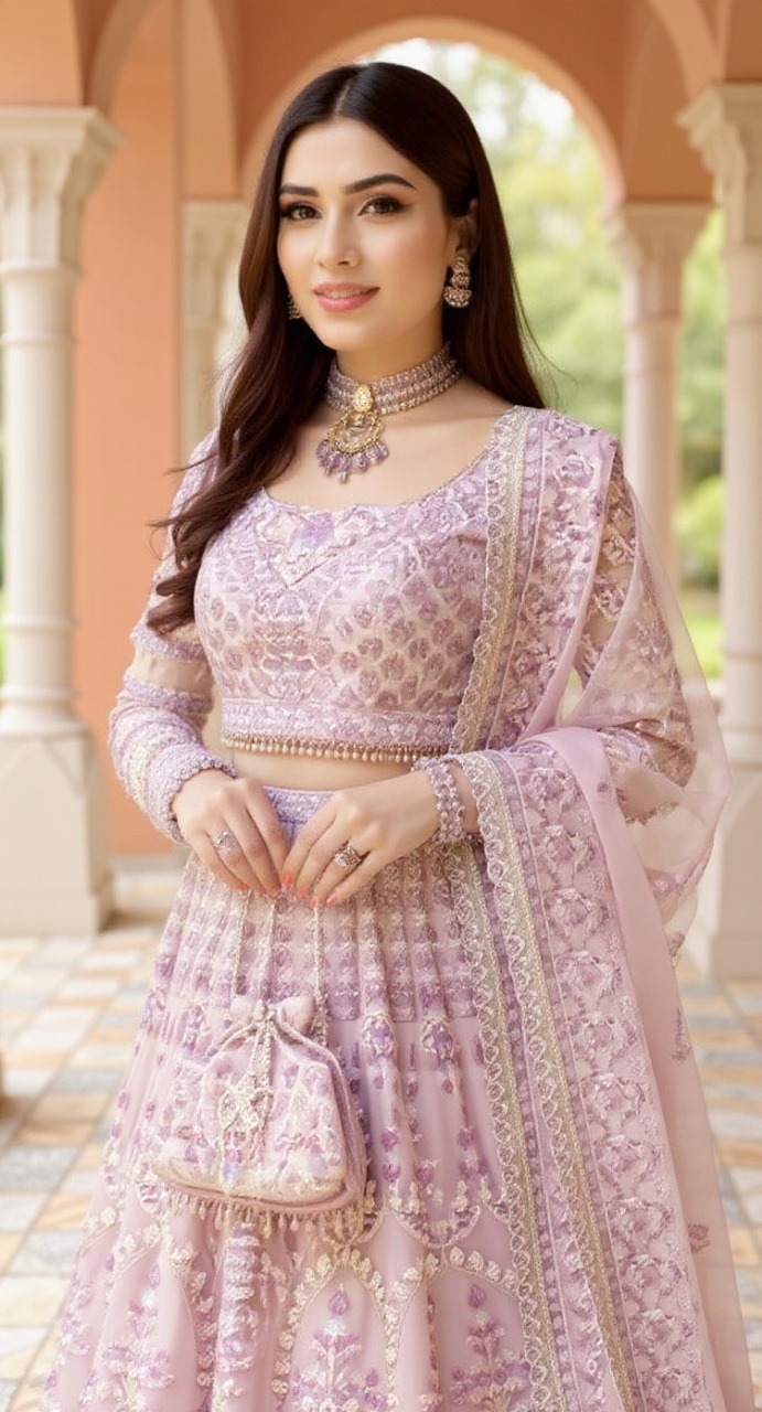 AI Processed Lehenga